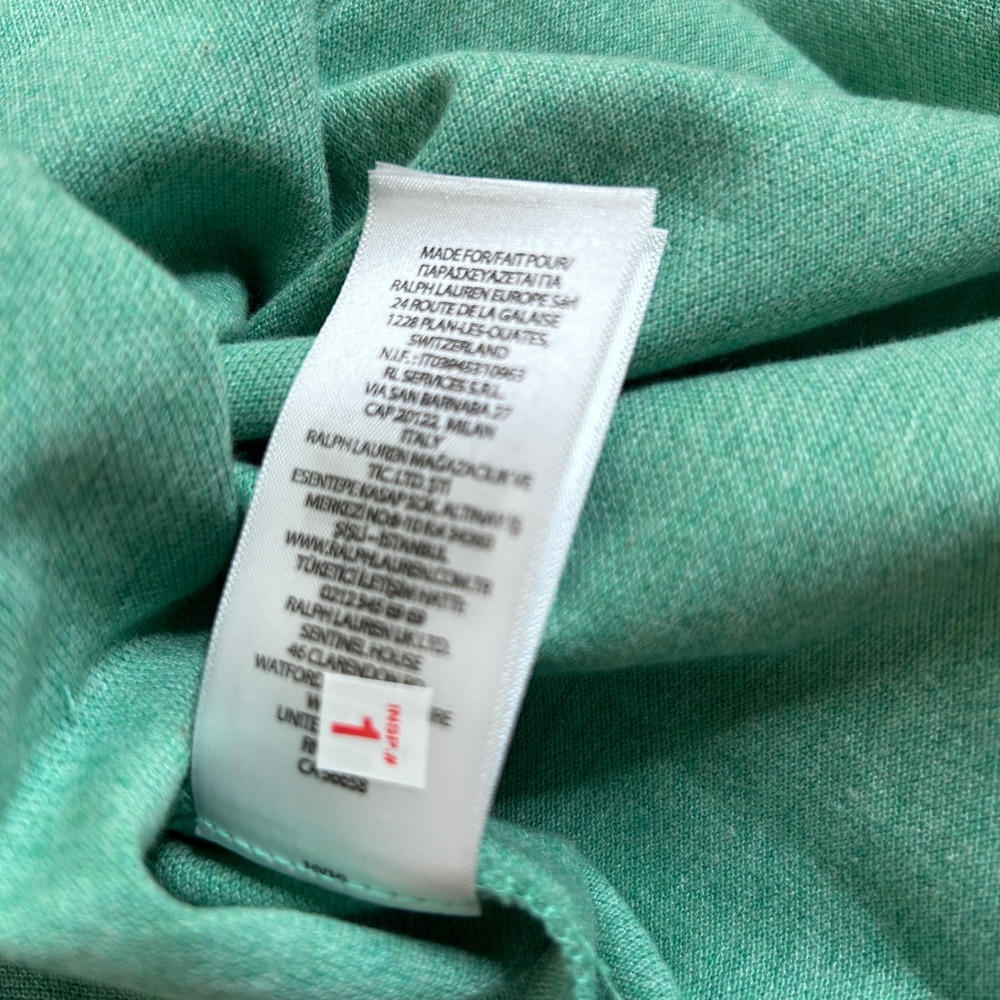 NWT Polo Ralph Lauren Polo Shirt Mens 4XB Green Short Sleeve Big & Tall Classic - Picture 9 of 11